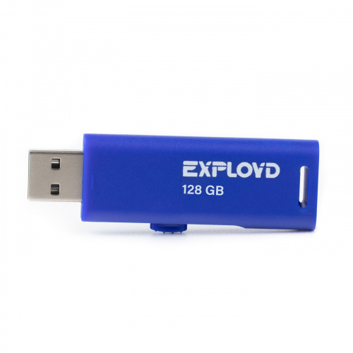 Флеш-накопитель USB  128GB  Exployd  580  синий (EX-128GB-580-Blue)