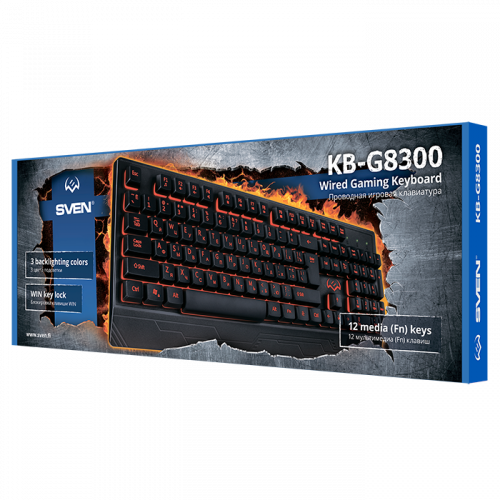 Клавиатура игровая SVEN KB-G8300 черный (1/20) (SV-019280) фото 4
