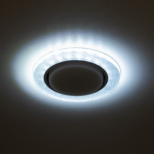 Светильник ЭРА встраиваемый с LED подсветкой DK LD51 CH/SHSL GX53 хром серебро (1/50) (Б0057466) фото 11