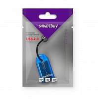 Картридер Smartbuy MicroSD, голубой (SBR-710-B)