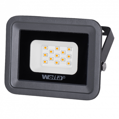 Прожектор светодиодный WOLTA WFLY-10W/06 10Вт 3000K IP65 900лм серый 115x112/85x27 1/40