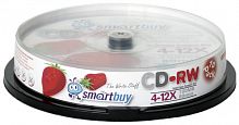 Диск Smartbuy CD-RW 80min 4-12x CB-10 (200) (SB000038)