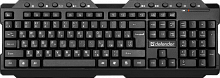 Клавиатура Defender Element HB-195 RU, беспроводная, черный,мультимедиа (1/20)