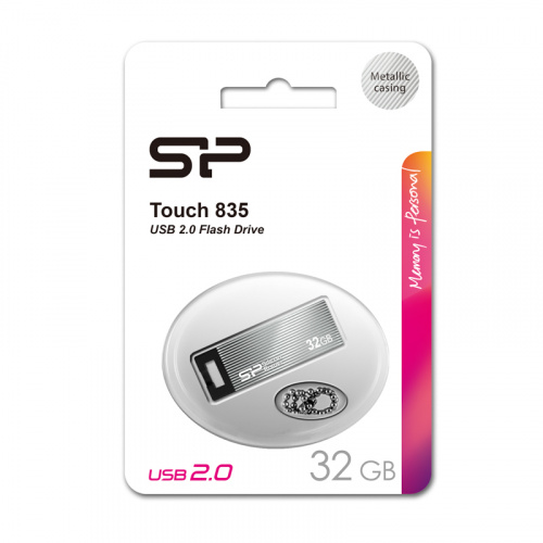 Флеш-накопитель USB  32GB  Silicon Power  Touch 835  темно-серый (SP032GBUF2835V1T) фото 9