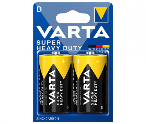 Элемент питания VARTA  R20 SUPERLIFE (2 бл)  (2/24/120) (02020101412)