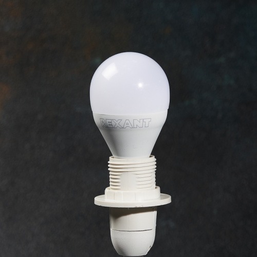 Лампа светодиодная REXANT Шар (GL) 9,5 Вт E14 903 лм 4000 K нейтральный свет (1/10/100) (604-038) фото 6