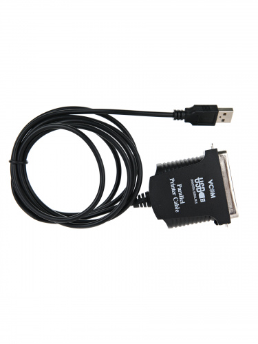 Кабель-адаптер VCOM USB A (вилка) -> LPT (прямое подключение к LPT порту принтера), 1.8 м. (1/30) (VUS7052) фото 2