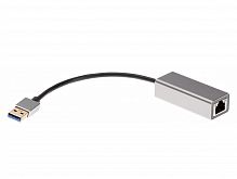 Кабель-переходник USB 3.0 (Am) --> LAN RJ-45 1000 Mbps, Alum Shell, Aopen/Qust <ADU312M>(1/100)
