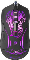 Мышь проводная игровая DEFENDER Bionic GM-250L, USB,  6 кнопок, черный,(1/40) (52250)