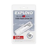 Флеш-накопитель USB  256GB  Exployd  620  белый (EX-256GB-620-White)
