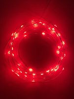 Гирлянда светодиодная ЭРА ENIN-5NR Нить 5 м красный свет АА (100/2500) (Б0047963)