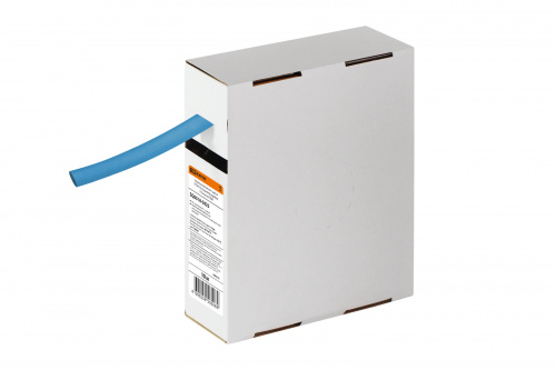 Трубка термоусаживаемая TDM ТУТнг 10/5 синяя в коробке (10 м/упак) (1/1/40)