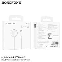 Устройство зарядное беспроводное 2in1 Borofone BQ21, кабель Type-C, для Apple Watch , цвет: белый (1/31/186) (6941991101304)