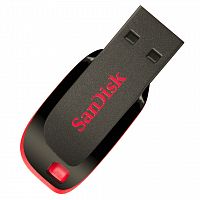 Флеш-накопитель USB  16GB  SanDisk  Cruzer Blade  чёрный (SDCZ50-016G-B35)
