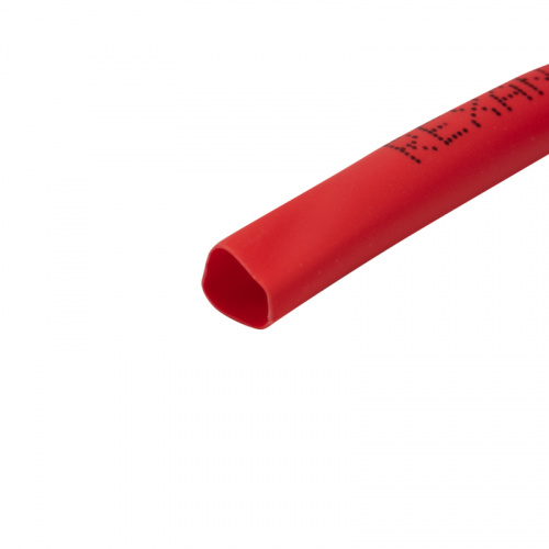 Трубка термоусаживаемая 4,0/2,0 мм красная, ролик 2,44 м REXANT (1) фото 2