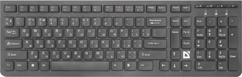 Клавиатура беспроводная DEFENDER UltraMate SM-535 RU, мультимедиа, черная (1/20) (45535) фото 3
