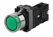 Кнопка ЭРА управления LAY5-BW3361 с подсветкой зеленый 1з (20/200/6000)