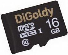 MicroSD  16GB  DiGoldy Class 10 без адаптера
