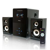 Колонки DIALOG Progressive AP-220, черные, 2.1, 30W+2*15W, USB+SD reader, пульт ДУ,FM радио (1/2)