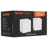 Домашняя Mesh WiFi система из 2х роутеров Tenda nova MW3-2, с 100Мбит портами  Wi-Fi белый (1/12)