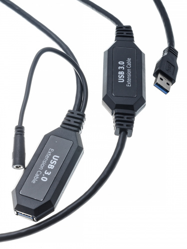 Кабель-адаптер USB3.0-repeater, удлинительный активный <Am-->Af> 10м VCOM <CU827-10M> (1/20) фото 2