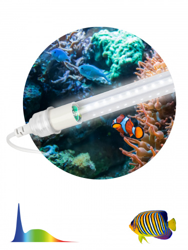 Лампа светодиодная ЭРА для растений FITO-15W-Ra90-Т8-AQUA для аквариума, 15 Вт, полный спектр (1/25) (Б0057418) фото 10