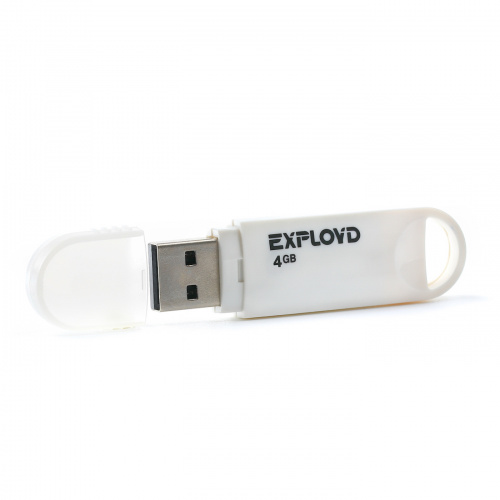 Флеш-накопитель USB  4GB  Exployd  570  белый (EX-4GB-570-White) фото 3