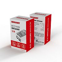 Блок питания REXANT 220 V AC/12 V DC 1 A 12 W с разъемами под винт, без влагозащиты (IP23), защитный кожух (1/100)