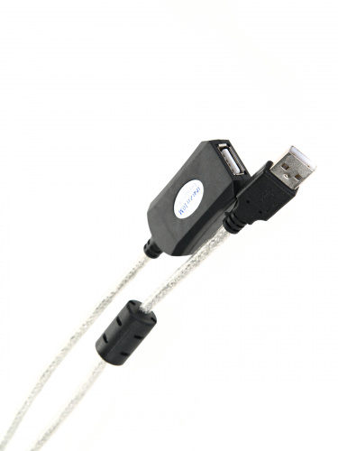 Кабель-адаптер VCOM USB 2.0-repeater, удлинительный активный <AM - AF>, 10 м. (1/25) (VUS7049-10M) фото 2