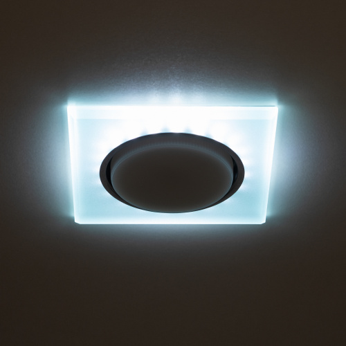 Светильник ЭРА встраиваемый с LED подсветкой DK LD50 FR GX53 белый матовый (1/50) (Б0057470) фото 11