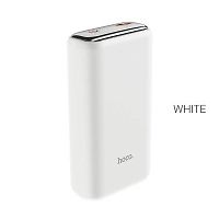 Аккумулятор внешний HOCO Q1A, Kraft, 20000mAh, литий-полимерный, дисплей, 1 USB выход, Type-C, QC3.0, PD, цвет: белый