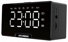 Радиобудильник Hyundai H-RCL400 черный LED часы:цифровые FM