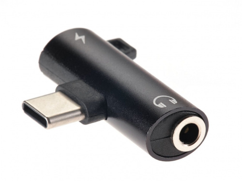 Переходник USB3.1 Type-C 2 in 1 audio+PD charging черный <TA433-B> (1/1000) (TA433M-B)