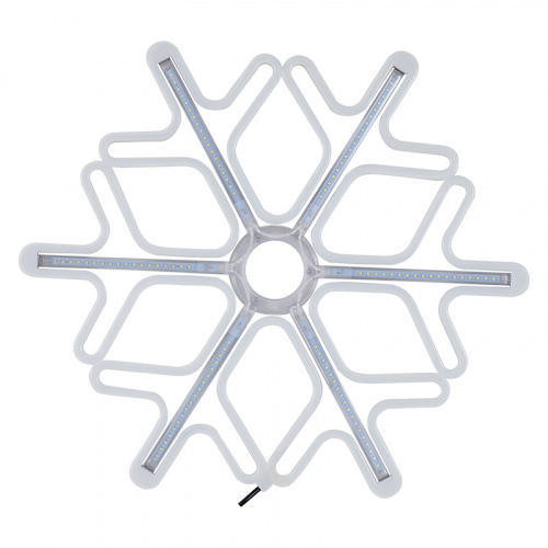 Фигура NEON-NIGHT «Снежинка» из гибкого неона NEON-NIGHT с эффектом тающих сосулек, 60х60 см, цвет свечения белый  (1/10) фото 4