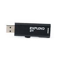 Флеш-накопитель USB  8GB  Exployd  580  чёрный (EX-8GB-580-Black)