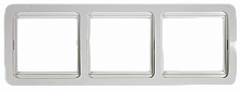 Рамка тройная горизонтальная CLASSICO белая 2303H IN HOME (10/200) (4680005959945)