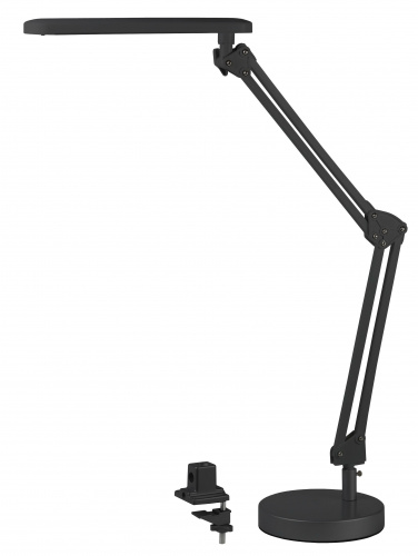 Светильник светодиодный ЭРА настольный NLED-440-7W-BK 3000К 2 варианта крепления: струбцина+основание черный (6/144) (Б0008000) фото 3