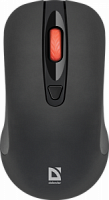 Беспроводная оптическая мышь DEFENDER Nexus MS-195, 4 кнопки,800-1600 dpi, черный (1/40) (52195)