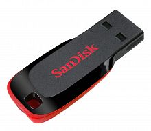 Флеш-накопитель USB  64GB  SanDisk  Cruzer Blade  чёрный (SDCZ50-064G-B35)
