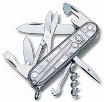 Нож перочинный Victorinox Climber, 91 мм., 14 функций, серебро полупрозрачный (карт. коробка)