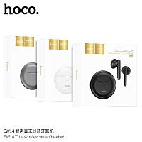 Наушники внутриканальные HOCO EW14, True, Bluetooth, цвет: белый (1/20/200) (6931474765505)