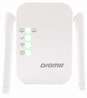 Повторитель беспроводного сигнала Digma D-WR310 10/100BASE-TX белый