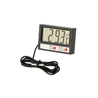 Термометр электронный комнатно-уличный с часами REXANT (1/100)