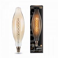 Лампа светодиодная GAUSS Filament BT120 8W 620lm 2400К Е27 golden flexible 1/10 (156802008)