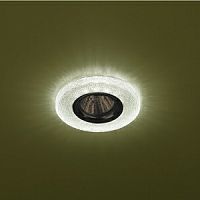 Светильник ЭРА DK LD1 GR, декор cо светодиодной подсветкой, MR16/GU5.3, зеленый (1/50/1750)