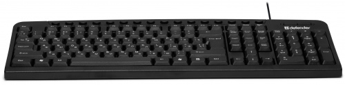 Клавиатура Defender Focus HB-470 RU, USB, мультимедиа, проводная, черный (1/20) (45470) фото 7