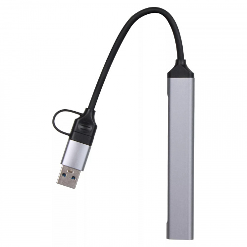 USB-концентратор TypeC+adapter-->USB3.0+2USB2,0+SD+TF, VCOM <DH297> (1/150) фото 8
