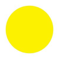 Наклейка информационный знак «Желтый круг» d - 150 мм REXANT (10/100)