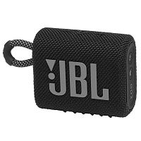 Колонка порт. JBL GO 3 Black 3W 1.0 BT с защитой от воды, черная (1/12)