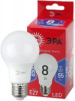Лампа светодиодная ЭРА RED LINE LED A60-8W-865-E27 R Е27 / E27 8 Вт груша холодный дневной свет (10/100/2000) (Б0045323)